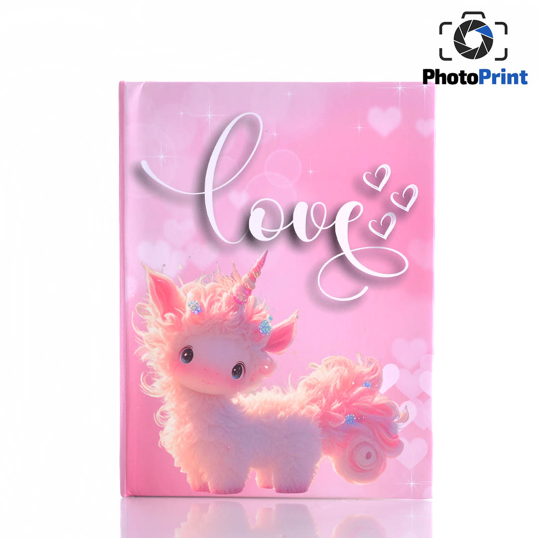Албум 100 снимки "Love unicorn" - розов  PhotoPrint