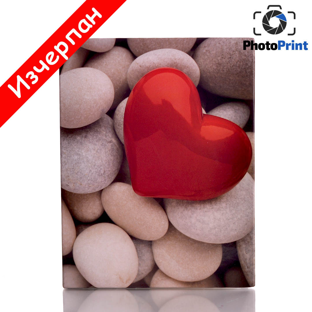 Албум 100 снимки "Red heart"  PhotoPrint