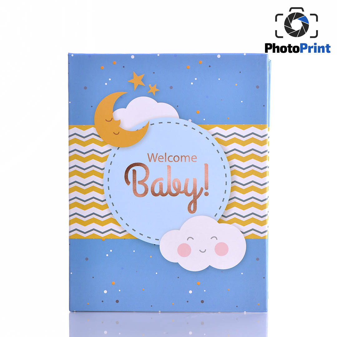 Албум 100 снимки "Welcome baby" - син PhotoPrint