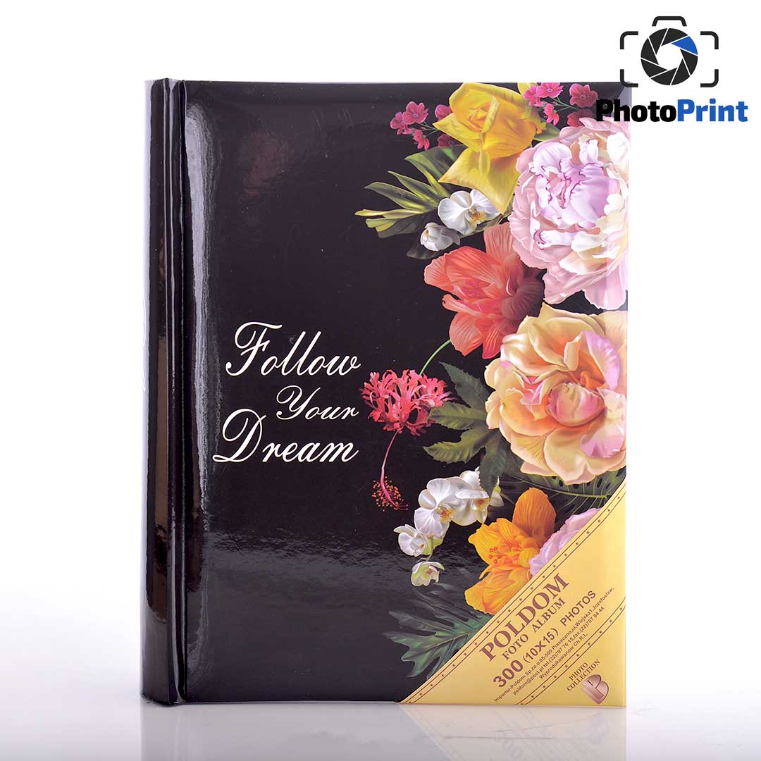 Албум 300 снимки 10/15 "Follow your dream-black"  PhotoPrint