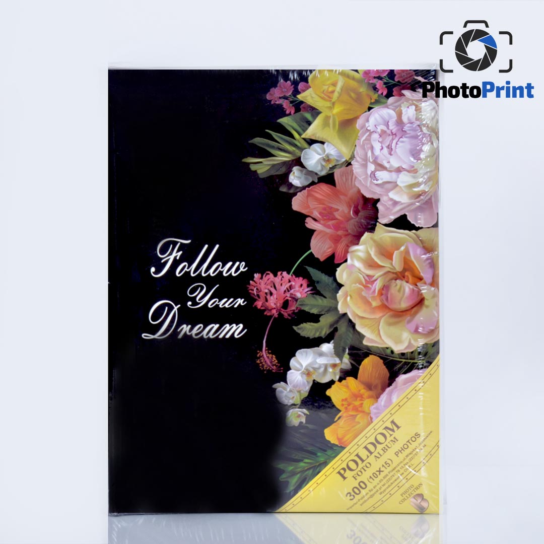 Албум 300 снимки "Follow your dream-black"  PhotoPrint