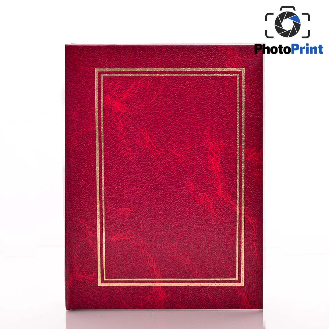 Албум 36 снимки кожен - червен  PhotoPrint
