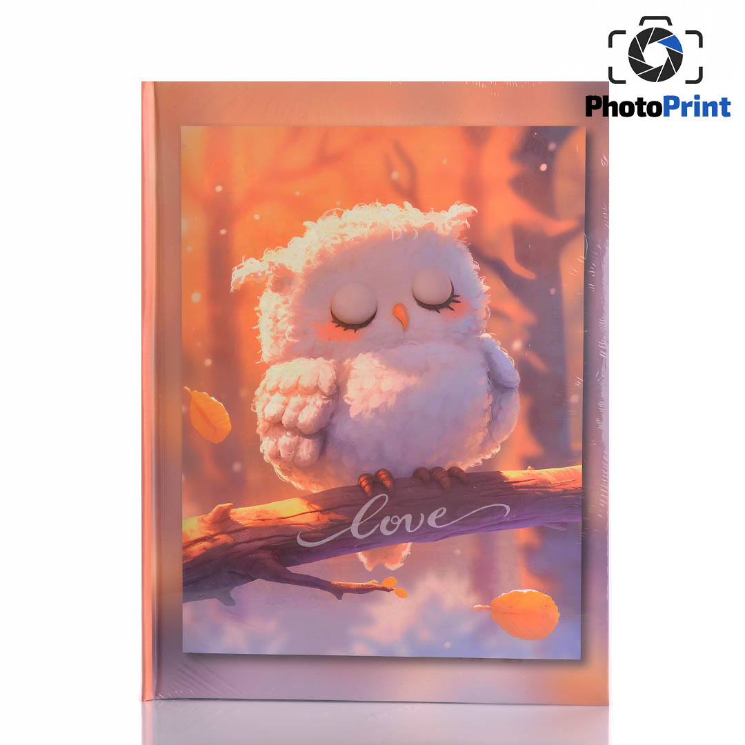 Албум делукс 200 снимки "Owl love" PhotoPrint