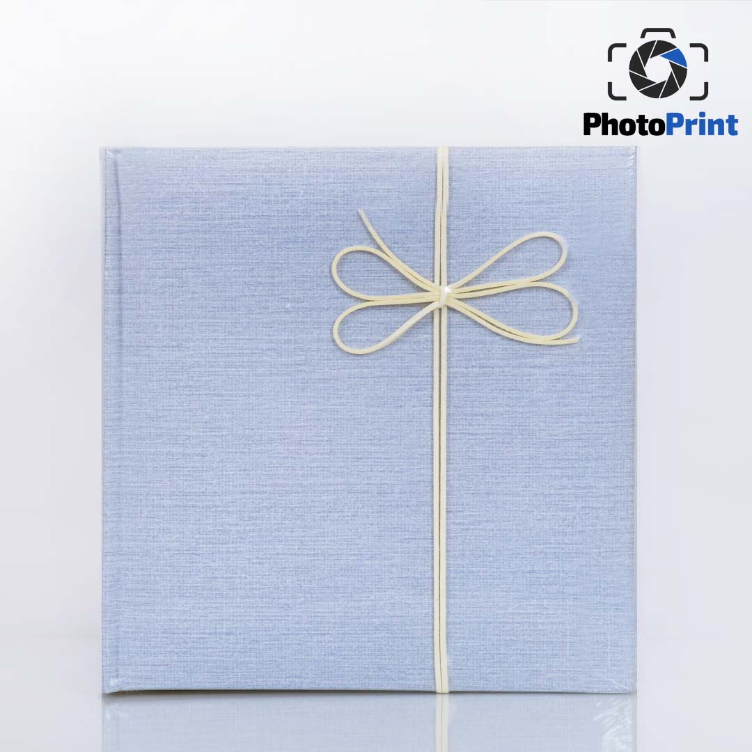 Албум делукс  200 снимки с панделка - синьо-сив   PhotoPrint