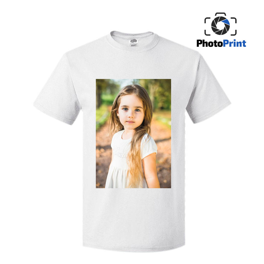 Бяла мъжка тениска със снимка А3 PhotoPrint