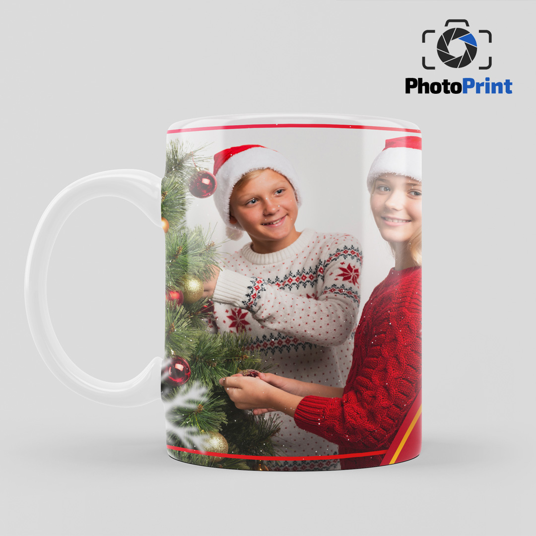 Чаша "Весела Коледа!"  с Ваша снимка  PhotoPrint - Изображение 2