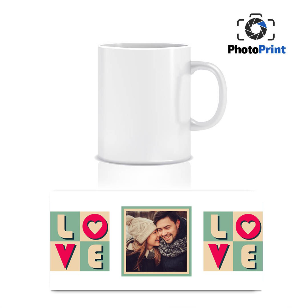 Чаша със снимка "Love"-3 PhotoPrint
