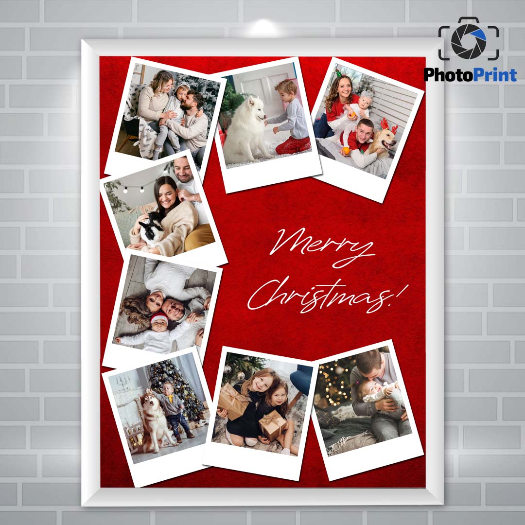 Фотоколаж "Merry Christmas" + Рамка  PhotoPrint