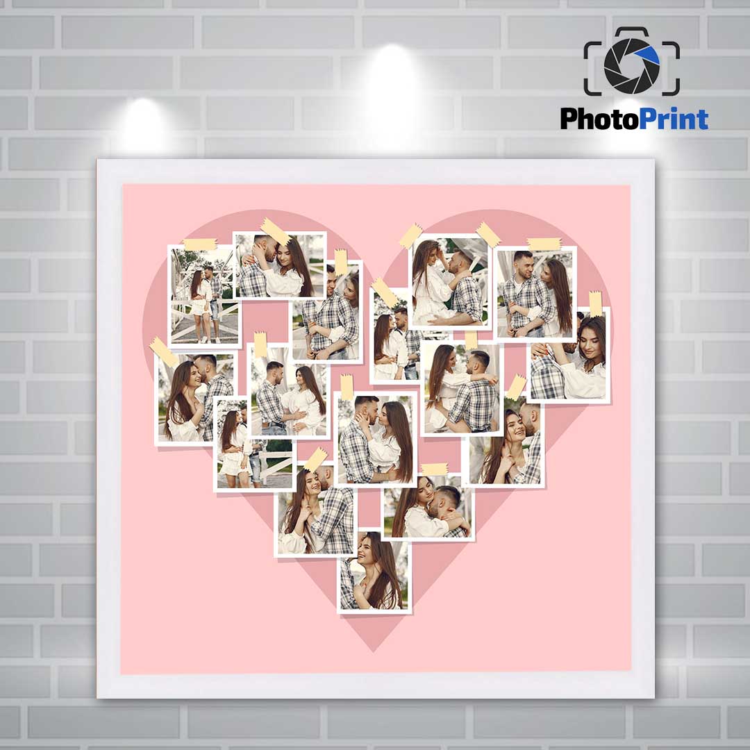 Фотоколаж сърце 1 + Рамка PhotoPrint