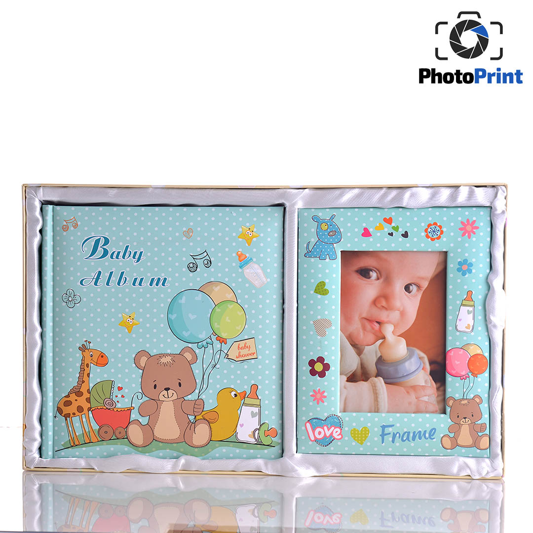 Комплект албум и рамка - Mint green PhotoPrint