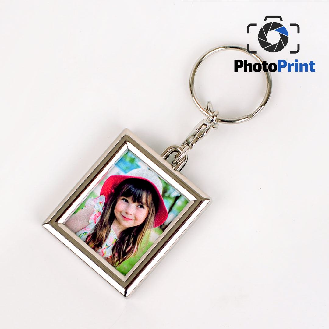 Луксозен двустранен ключодържател - правоъгълен  PhotoPrint