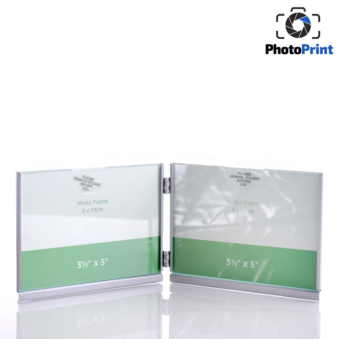 Сива рамка 9/13 двойна - хоризонтална PhotoPrint