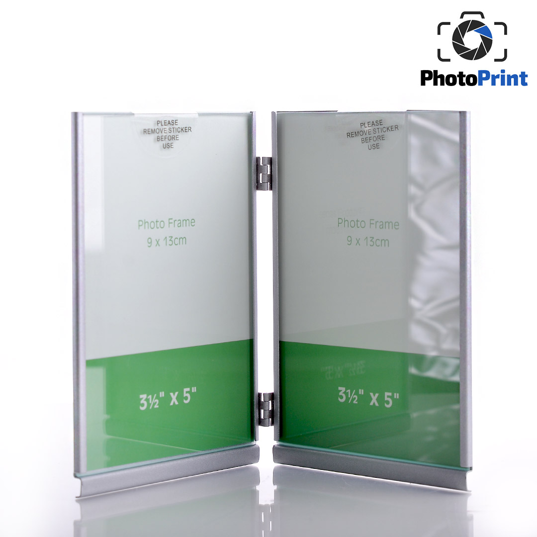 Сива рамка 9/13 двойна - вертикална PhotoPrint