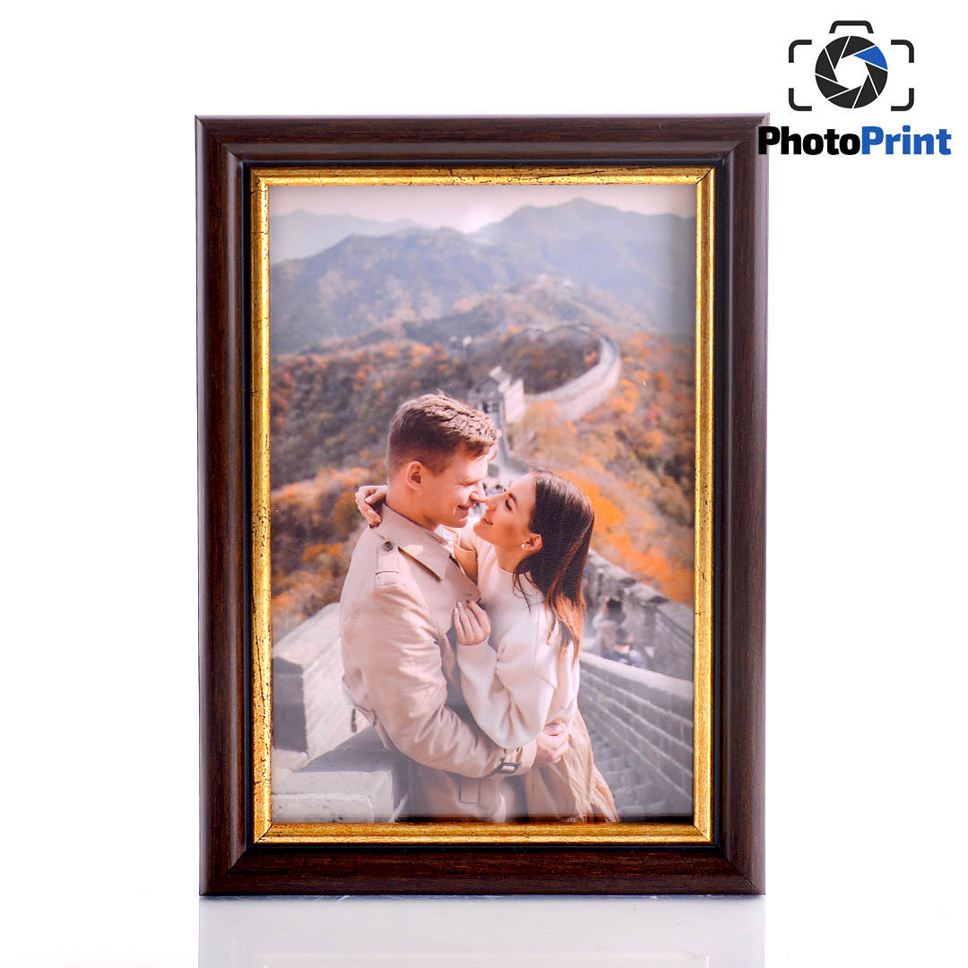 Рамка тип дърво тъмна 10/15