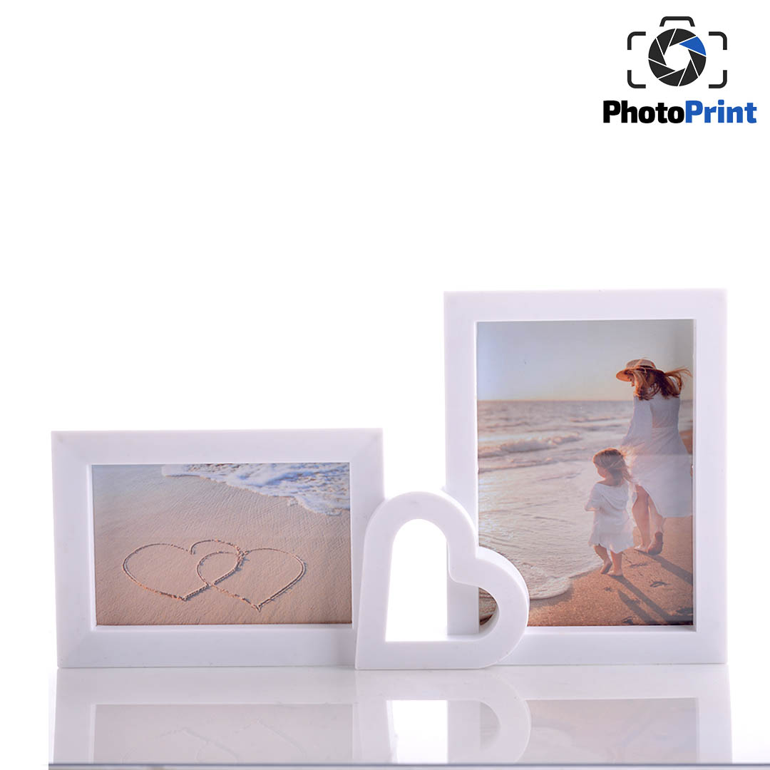 Рамка колаж за 2 снимки бяла PhotoPrint