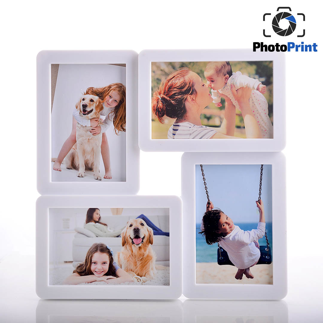 Рамка колаж за 4 снимки - бяла PhotoPrint